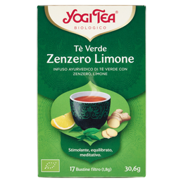 Yogi Tea Tè Verde Zenzero Bio infuso ayurvedico di tè verde con zenzero e limone - 30,6g