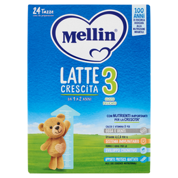 MELLIN 3 - Latte Crescita in Polvere, Fonte di Ferro e Iodio, dal 12° al 24° mese, 770g