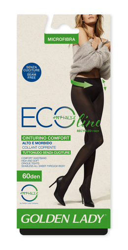 Golden Lady Collant coprente con culotte senza cuciture Ecoline 60 Massaggio energizzante, Taglia 5XL