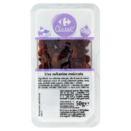 Carrefour Classic Uva sultanina essiccata 50 g