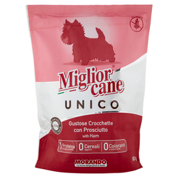 Migliorcane Unico Gustose Crocchette con Prosciutto per Cani Adulti <10 kg Piccola Taglia 800 g