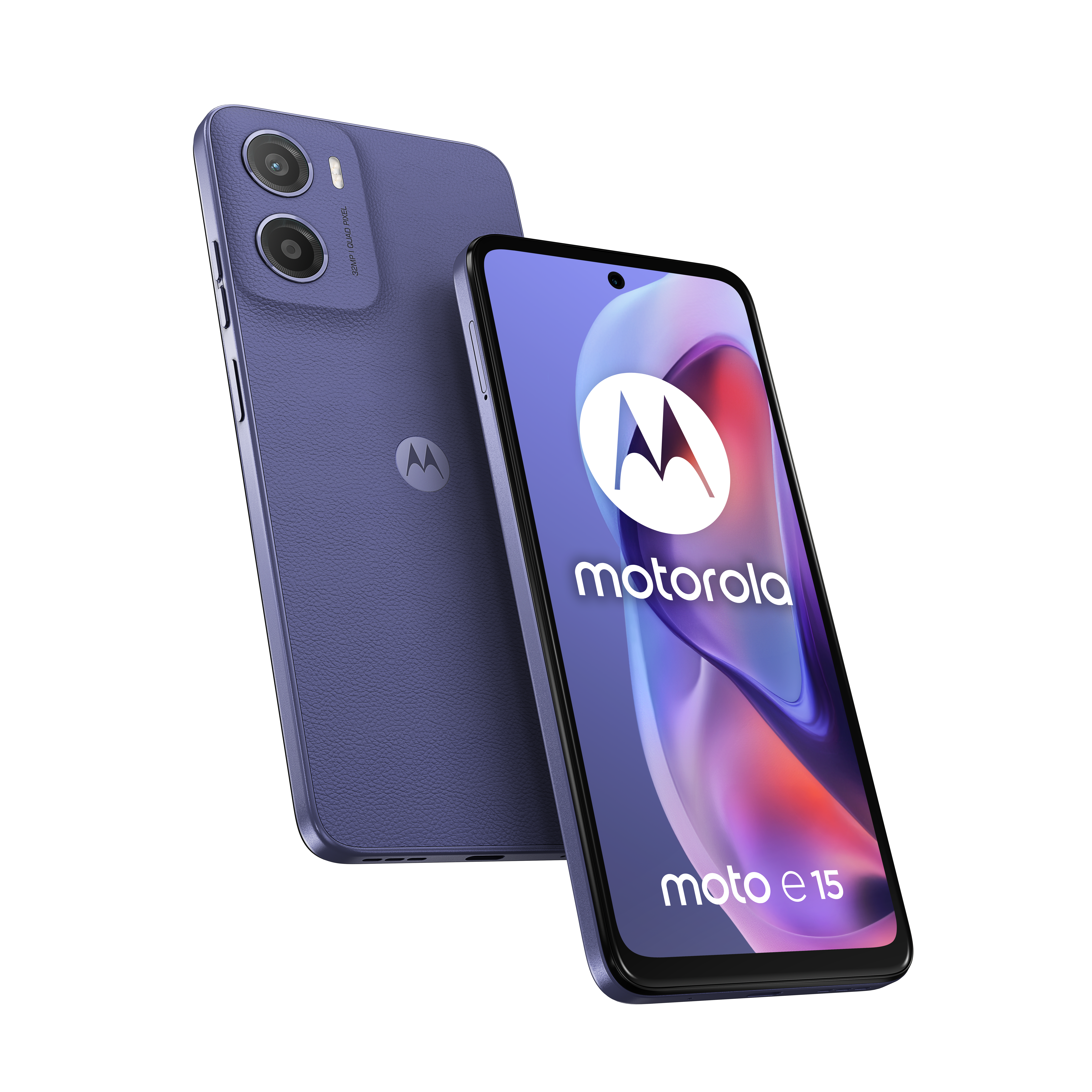 Motorola moto e15 16,9 cm (6.67") Doppia SIM Android 14 Go edition 4G USB tipo-C 2 GB 64 GB 5200 mAh Lavanda