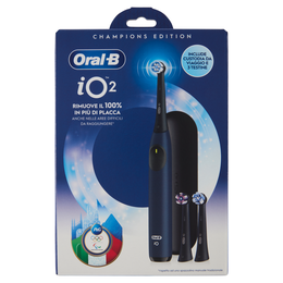 Oral-B iO 2 Champion Edition Spazzolino Elettrico Denti Ricaricabile Ocean Blue