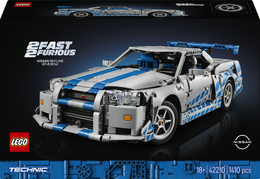 LEGO Technic 42210 Auto Nissan Skyline GT-R (R34) 2 Fast 2 Furious, Modellino da Costruire per Adulti con Funzione Derapata
