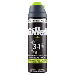 Gillette Labs Gel da Barba 3in1 Vitamina B3 + Alga Marina 198 ml
