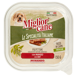 Migliorcane Le Specialità Italiane Polpettone con Manzo 150 G