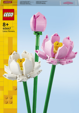 LEGO Botanicals 40647 Fiori di Loto, Fiori Finti per Bambini 8+, Bouquet dalla Collezione Botanica, Regalo per Donna o Uomo
