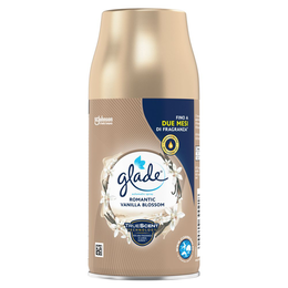 Glade Automatic Spray Ricarica, Profumatore per Ambienti, Fragranza Romantic Vanilla Blossom, 269 ml