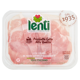 Lenti Lenti&Lode Prosciutto Cotto Alta Qualità 0,120 kg