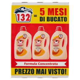 Omino Bianco Detersivo Lavatrice Liquido Marsiglia 3 x 44 Lavaggi 3 x 1760 ml