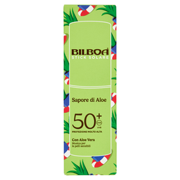 Bilboa Sapore di Aloe Stick Solare 50+ Protezione Molto Alta con Aloe Vera 10 ml