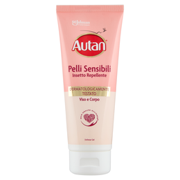 Autan Pelli Sensibili Gel Insetto Repellente e Antizanzare comuni e Tigri 100ml