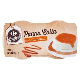 Carrefour Original Panna Cotta con Caramello 2 x 120 g