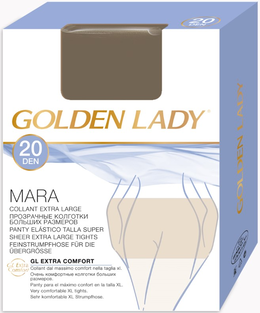 Golden Lady Collant extralarge Mara 20 Den castoro