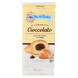 Mulino Bianco Cornetti al Cioccolato Merenda senza Additivi Conservanti 6 pezzi 300g
