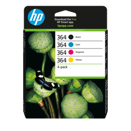 HP Confezione da 4 cartucce originali di inchiostro nero/ciano/magenta/giallo 364