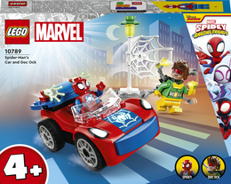 LEGO Marvel Super Heroes Marvel 10789 L’Auto di Spider-Man e Doc Ock, Macchina Giocattolo di Spidey e i Suoi Fantastici Amici, Giochi per Bambini 4+