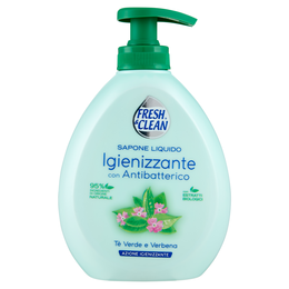 Fresh & Clean Sapone Liquido Igienizzante con Antibatterico Tè Verde e Verbena 300 ml