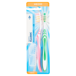 Carrefour Spazzolino Classic Medio 2 pz