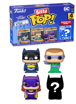 FUNKO POP! Bitty Pop Batman Adam West 4 Personaggi Dc Comics Vinyl Figure - 2,5 Cm