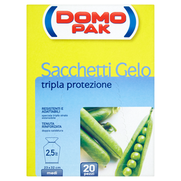 Domopak Sacchetti Gelo tripla protezione medi (2,5 lt - 20 pezzi)