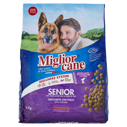 Migliorcane Senior Crocchette con Pollo 4 Kg