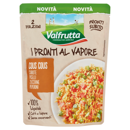 Valfrutta I Pronti al Vapore Cous Cous, Carote, Piselli, Zucchine, Peperoni 220 g