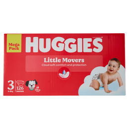 Huggies Little Movers Pannolini 3 4-9 Kg 126 pz