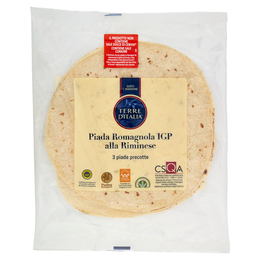 Terre d'Italia Piada Romagnola IGP alla Riminese 3 x 120 g