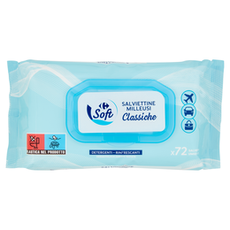 Carrefour Soft Salviettine Milleusi Classiche 72 pz