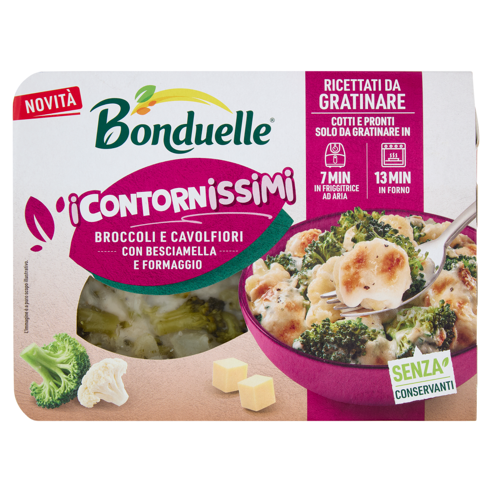 Bonduelle i Contornissimi Ricettati da Gratinare Broccoli e Cavolfiori 220 g