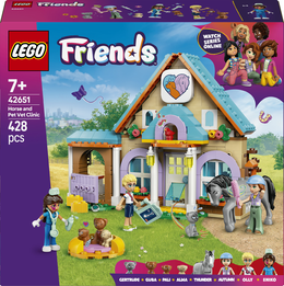 LEGO Friends 42651 Cavallo e Clinica Veterinaria, Giochi Bambine e Bambini 7+ per Abilità Sociali e Cura Animali, Idea Regalo