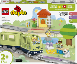 LEGO DUPLO 10427 Treno d’Avventura Interattivo, Giochi per Bambini e Bambine da 2+ con Mattoncini Multifunzione, Idea Regalo