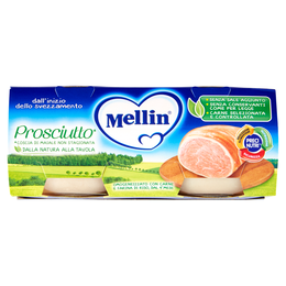 Mellin Prosciutto* 100% Naturale Omogeneizzato 2 x 80 g