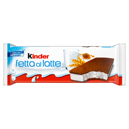 Kinder Fetta al Latte: Merenda con due strati di pan di spagna e ripieno al latte e miele 5x28g
