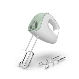 Imetec Sbattitore elettrico Crea&Crema, Fruste extralunghe, Ganci acciaio inox, 5 velocità, Funzione turbo, 500 W