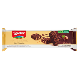 Loacker Patisserie Fondente Nocciolato Wafer ricoperto Cioccolato Fondente con crema Cioccolato 100g