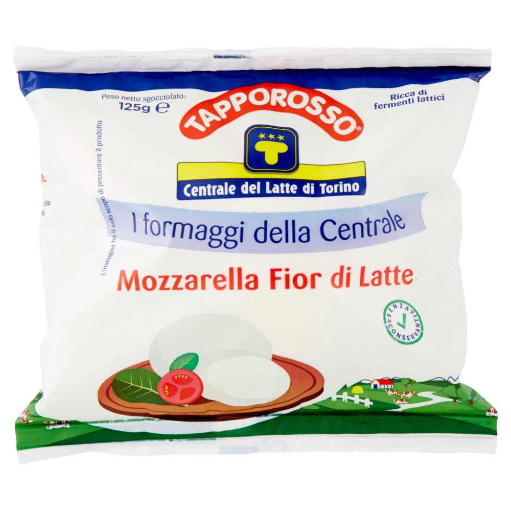 Centrale del Latte di Torino Tapporosso Mozzarella Fior di Latte 125 g