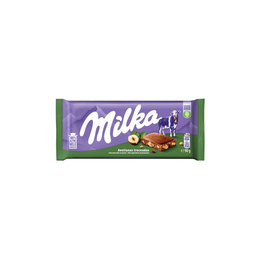 Milka Nocciola, Tavoletta di Cioccolato al Latte con Nocciole Spezzate, Latte 100% Alpino, Cacao Sostenibile Tavoletta 90 g