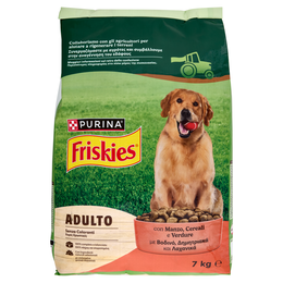 PURINA FRISKIES Adulto Manzo, Cereali e Verdure 7kg