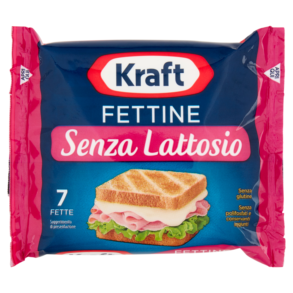 Kraft Fettine Senza Lattosio 7 Fette 175 g