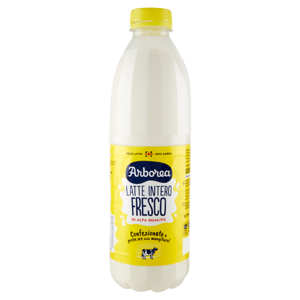 Arborea Latte Intero Fresco di Alta Qualità 1000 ml
