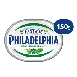 Philadelphia Fantasie alle Erbe Mediterranee Latticino Fresco e Cremoso Vaschetta 150g