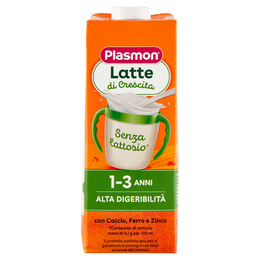 Plasmon Latte di Crescita Senza lattosio* Alta Digeribilità 1-3 Anni 1 L