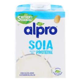 ALPRO Classico Soia, Bevanda 100% Vegetale, Basso Contenuto di grassi, Senza Lattosio, 500ml