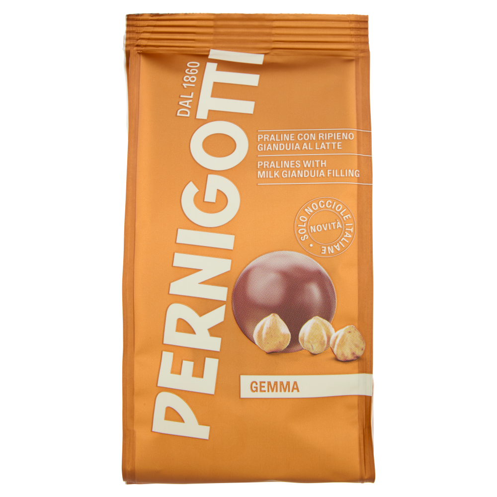 Pernigotti Gemma Praline con Ripieno Gianduia al Latte 140 g