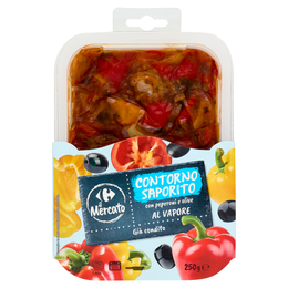 Carrefour il Mercato Contorno Saporito con peperoni e olive al Vapore 250 g