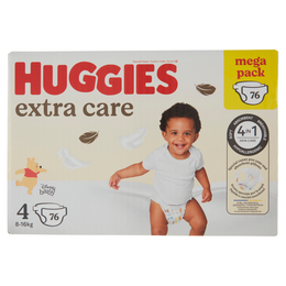 Huggies extra care Pannolini 4 8-16 Kg 76 pz