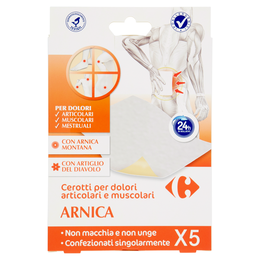 Carrefour Arnica Cerotti per dolori articolari e muscolari 5 pz