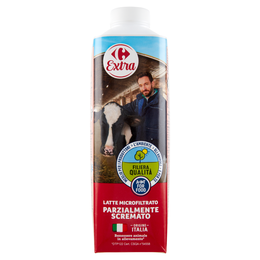 Carrefour Extra Latte Microfiltrato Parzialmente Scremato 1 L